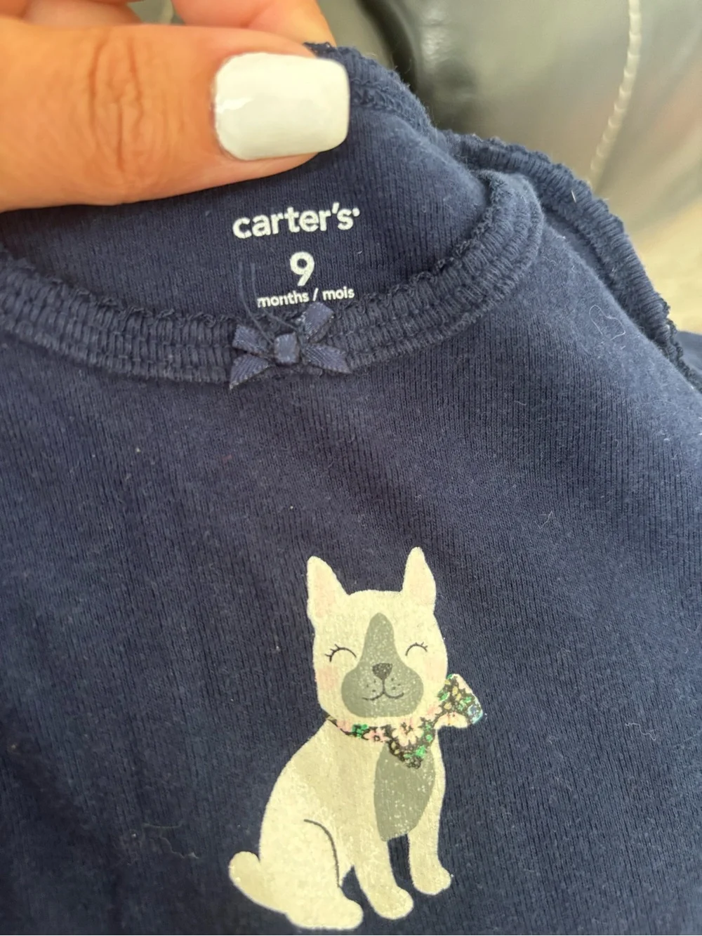 Carter's Light Purple Striped Baby Onesie